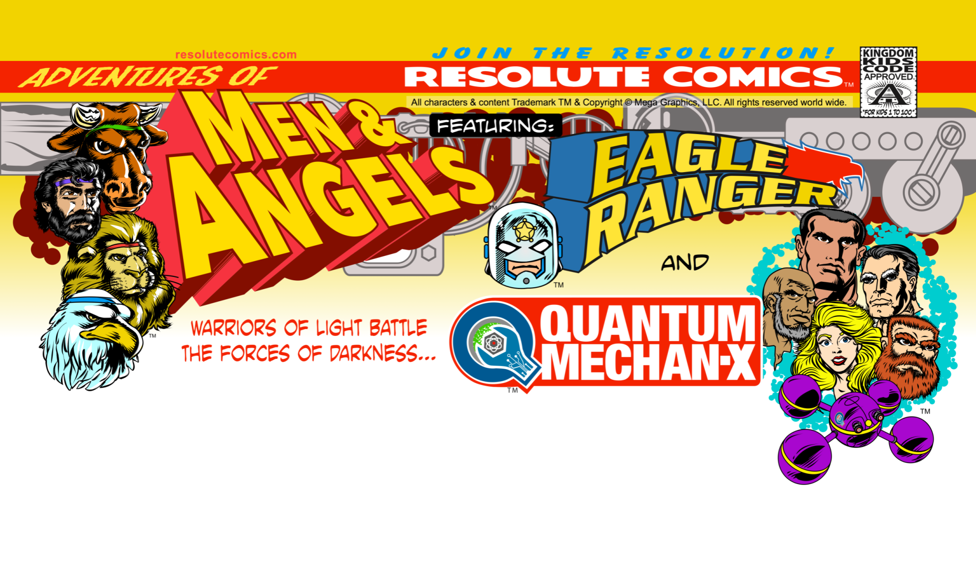 Resolute Comics Web Header Adventures of Men and Angels