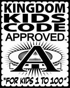 Kingdom Kids Code Seal © and TM Mega Graphics LLC