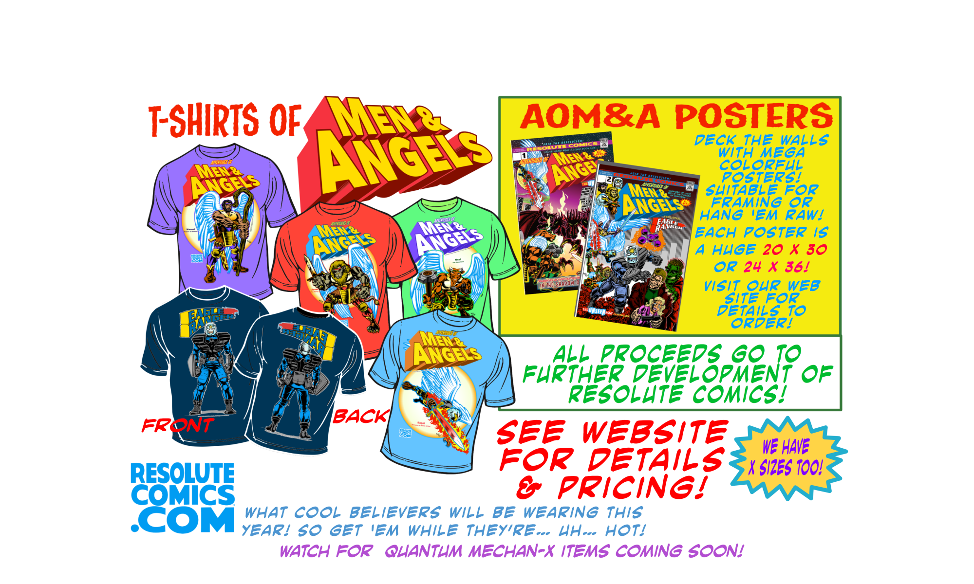 Adventures of Men & Angels Merchandise Ad