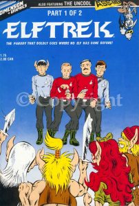 Comic book cover for Elftrek 1 circa 1986