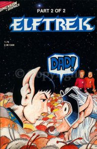 Comic book cover for Elftrek 2 circa 1986