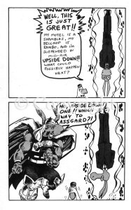 Comic book art page for Elftrek circa 1986