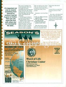 Newsletter cover sample layout